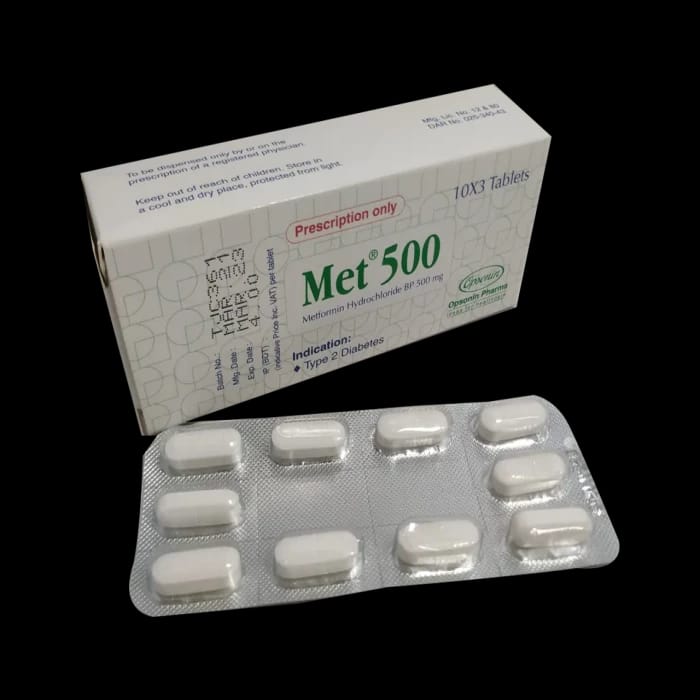 Tablet Met 500mg (60pcs)